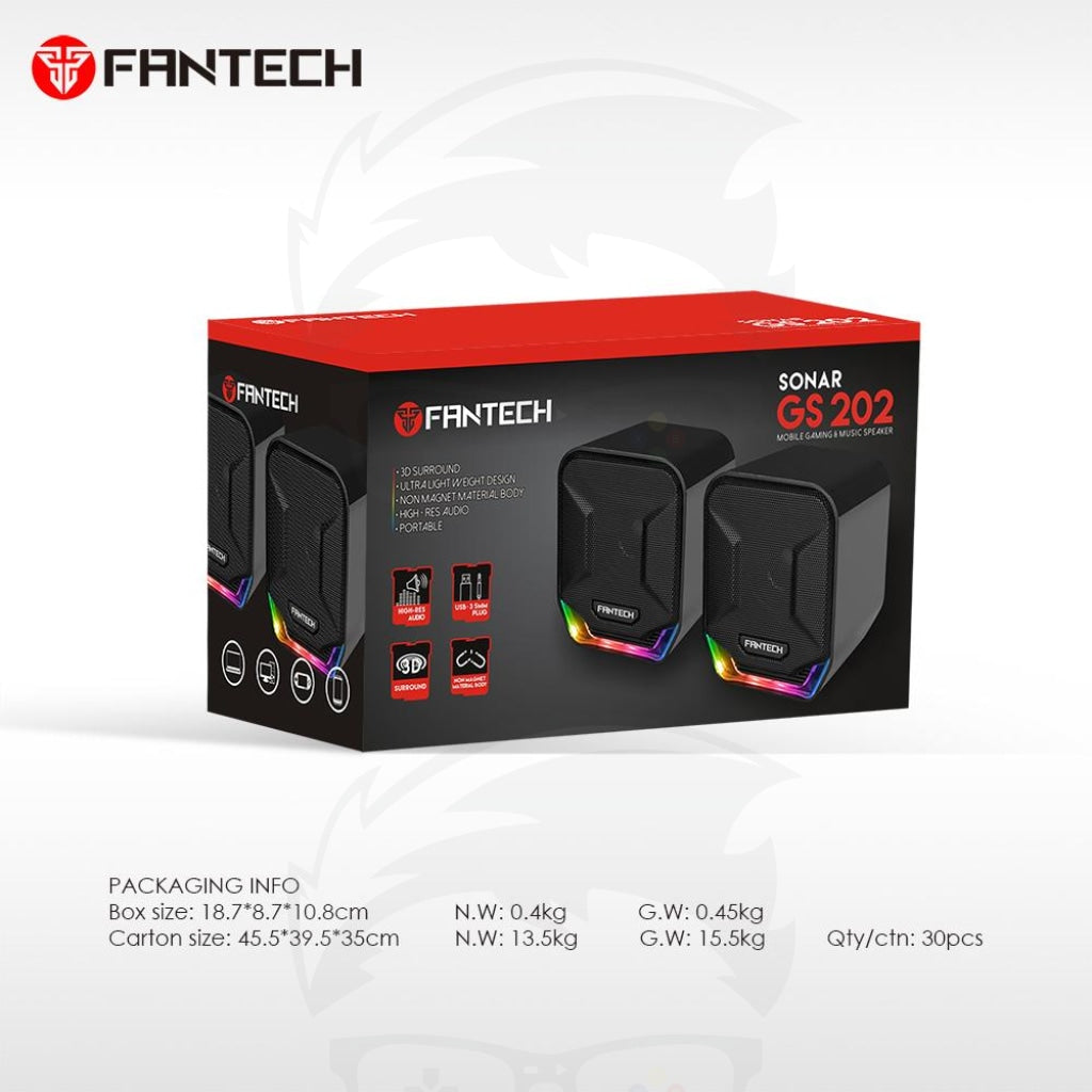Fantech Sonar Gs202 Gaming & Music Speaker Fantech Sonar Gs202 Gaming & Music Speaker